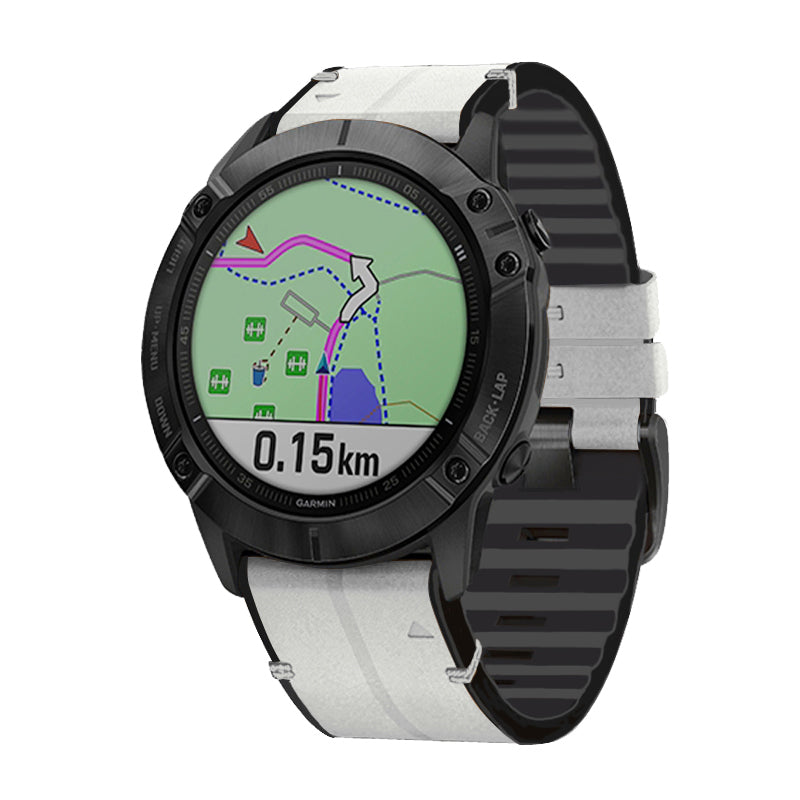 22MM PU Leather Surface+Silicone Smart Watch Band Strap for Garmin Watch 22MM PU Leather Surface+Silicone Smart Watch Band Strap for Garmin Watch
